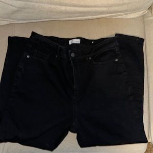 LOFT Petite Curvy Skinny Black Jeans - size 12